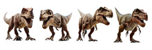 T-Rex Dinosaur On Transparent Background, Generative Ai 