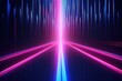 © ChickyKai - abstract futuristic background with pink blue purple glowing neon moving high speed wave lines honeycomb and bokeh lights. Data transfer concept Fantastic wallpaper