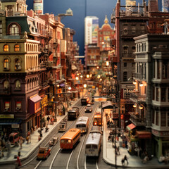 Naklejka na meble tiny living in the vast city