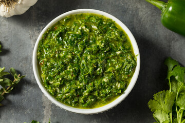 Canvas Print - Homemade Spicy Chimichurri Sauce