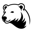 Bear head face portrait profile shot logo svg vector