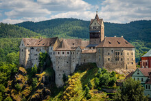 Loket Castle, A 12th-century Gothic Castle In The Karlovy Vary Region, Czech Republic