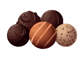 Poster - Organic snack, chocolate ball, gourmet dessert
