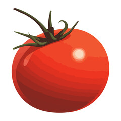 Canvas Print - Fresh organic tomato, ripe and juicy