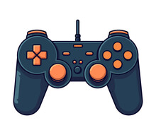 video games joystick icon design
