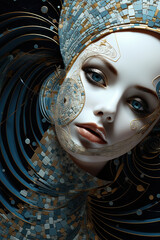Wall Mural - A close up of a woman