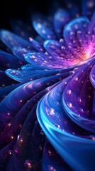 Wall Mural - abstract purple swirling shapes in the galaxy. generative ai.