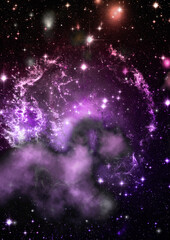 Wall Mural - star field in space a nebulae and a gas congestion. 