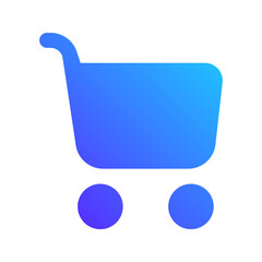 Poster - cart gradient fill icon