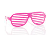 © Designpics - Pink 80's slot glasses isolated on white background 3/4 view