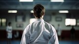 Fototapeta  - karate athlete training generative ai