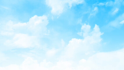 Wall Mural - Natural beautiful blue sky landscape image. Horizontal view blue sky. Vector illustrator