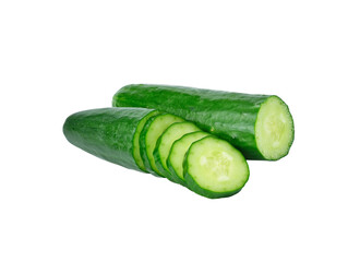Wall Mural - Cucumber and slices transparent png