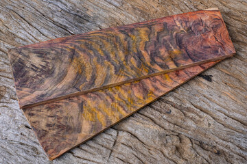 Sticker - The texture of rosewood planks stacked together