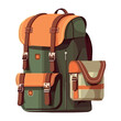 Green backpack design