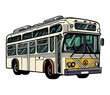 Tour bus illustration vector