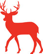 red deer illustration vector design