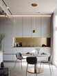 Modern and contemporary kitchen design with LED and sleek design