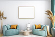 © MockupsShop - Mockup poster modern living room