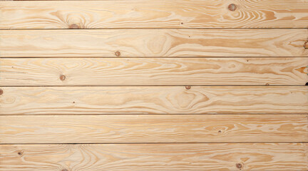 Wall Mural - Light wooden planks wall texture background copy space