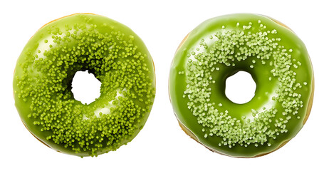 matcha green tea doughnut