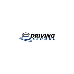 Wall Mural - Driving School Logo Design Car Template isolated on white background