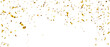 © HNKz - Golden confetti and zigzag ribbon falling from above Streamers, tinsel vector