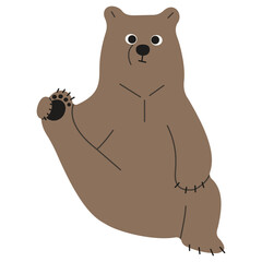 Wall Mural - Grizzly Bear Single 38 PNG