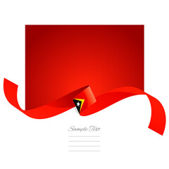 East Timor flag vector. World flags and ribbons. East Timorese flag ribbon on abstract color background