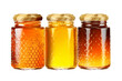 Honey jars. isolated object, transparent background