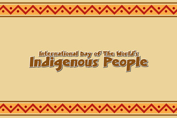 Wall Mural - International Day of The World's Indigenous People