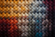 Textured Woven Wool Background Made With Generative Ai