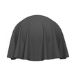 © paketesama - Ball or sphere covered with black fabric material. Surprise, award and presentation concept, revealing hidden object or raising the curtain. Png clipart isolated cut out on transparent background