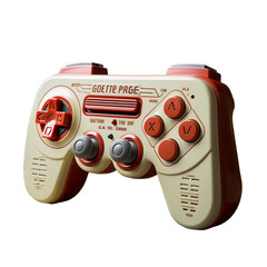 A red controller of video games console