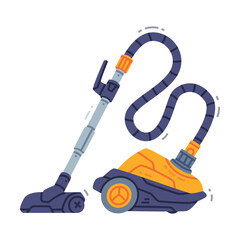 Canvas Print - Vacuum Cleaner or Hoover as Cleaning Equipment Vector Illustration