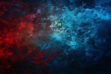  Captivating abstract painting with blue and red hues resembling outer space.
