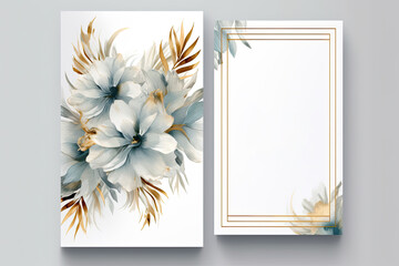 Sticker - Elegant Floral Wedding Invitation: Ideal for Business Use, Thank You Notes, Greetings, RSVPs, and More