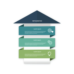 Wall Mural - business growth concept. can be used for workflow layout, charts, graphs, number and step options, w