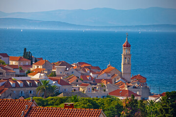 Wall Mural - Town of Sutivan skyline view, Island of Brac, Croatia