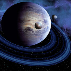 Wall Mural - there may be an unknown planet in our solar system or there may be a habitable planet out in the cos