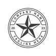 Retro Vintage Western Country Texas Star Badge Emblem Label Stamp Logo Design Vector