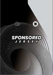 Wall Mural - Mockup background for sports jersey black patern abstract