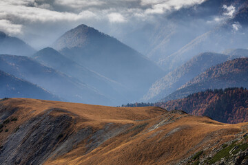 Canvas Print - mountain landscape in Parang Mountains in Romania