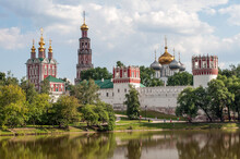 Novodevichy Convent, Also Known As Bogoroditse-Smolensky Monastery Or The New Maidens' Monastery. Russian Orthodox Church. UNESCO World Heritage Site. Moscow, Russia.