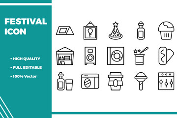 Wall Mural - Festival Icon Pack