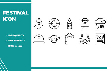 Wall Mural - Festival Icon Pack