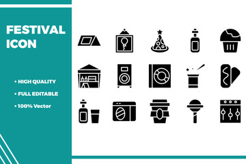 Wall Mural - Festival Icon Pack