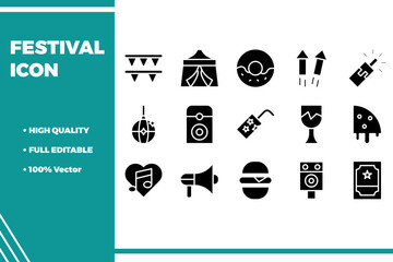 Wall Mural - Festival Icon Pack