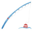 illustration of a fishing rod