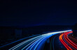 © Enrico Obergefäll - Traffic on the Highway - Travel - Background - Line - Ecology - Long Exposure - Motorway - Night Traffic - Light Trails - High Quality Photo
